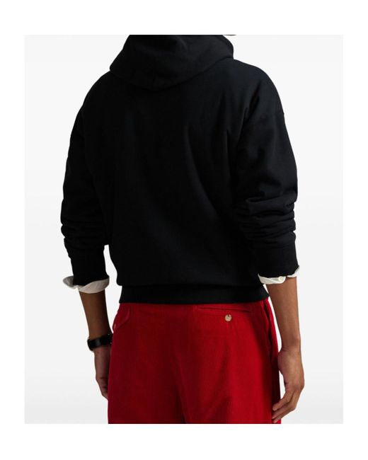 Polo Ralph Lauren Black The Ralph Ricky Tuxedo Bear Hoodie for men