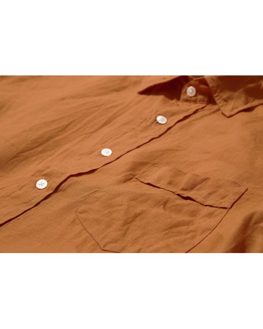 Drake's Brown Long Sleeve Shirt for men
