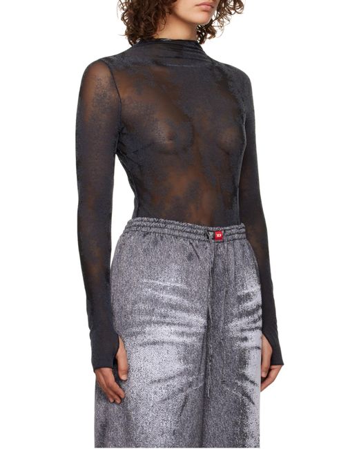 DIESEL Blue X Savage X Fenty Logo Plaque Long-Sleeved Top