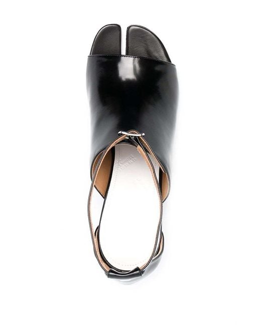 Maison Margiela Black Tabi Block Heel Sandals