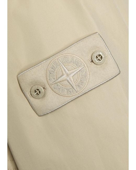 Stone Island Natural Ghost Hooded Cotton-Poplin Parka Jacket for men