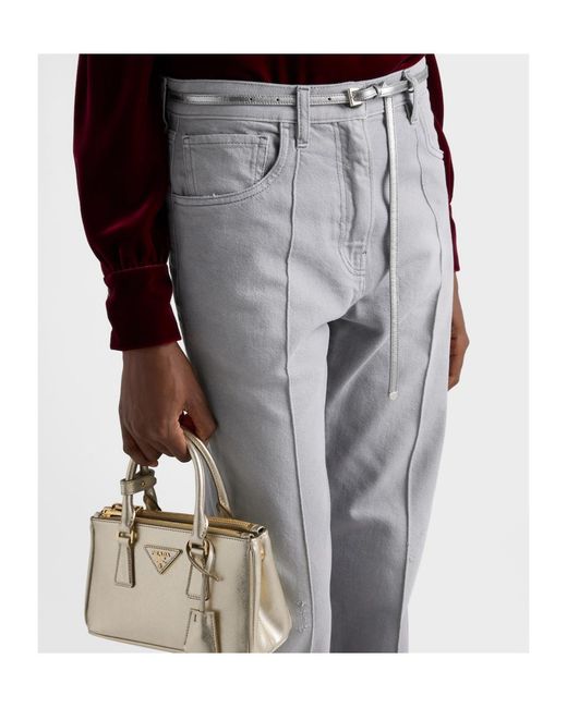 Prada Gray Washed Denim Jeans