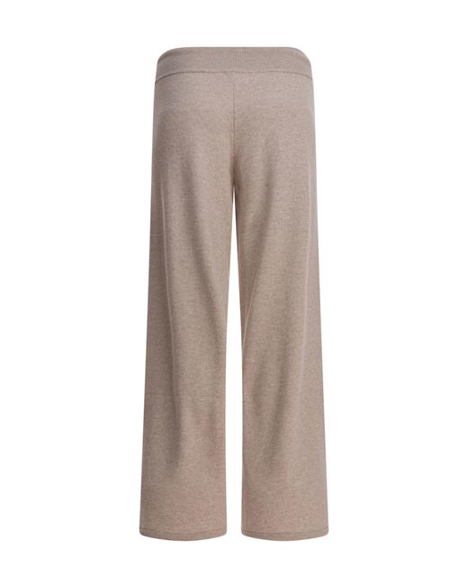 Lisa Yang Gray Knitted Cashmere Trousers