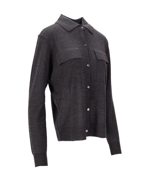 P.A.R.O.S.H. Gray Pocket Collared Cardigan