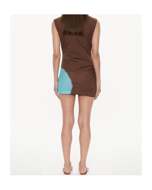 Christopher Esber Multicolor Snap Clip Tie-Dye Mini Dress
