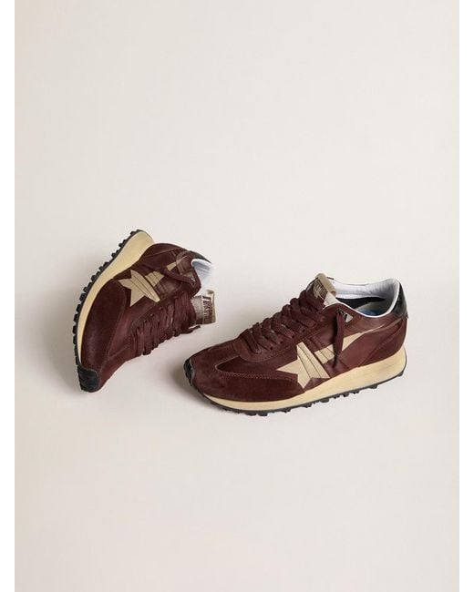 Golden Goose Deluxe Brand Brown Marathon Low-Top Sneakers
