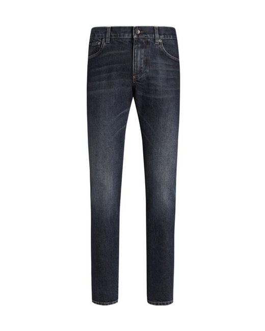 Dolce & Gabbana Blue Slim-Fit Jeans for men