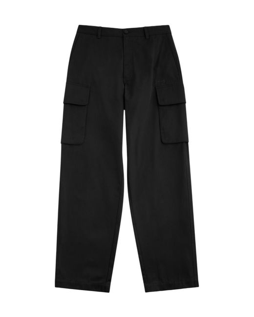 Givenchy Black Straight-Leg Cotton Cargo Trousers for men