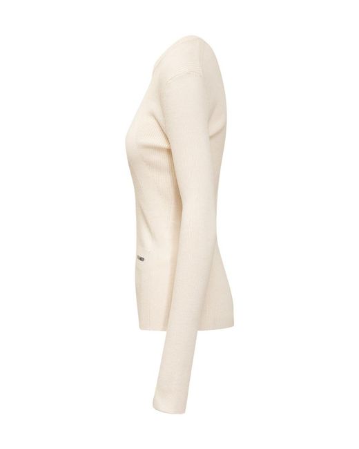 Jil Sander White Sweater