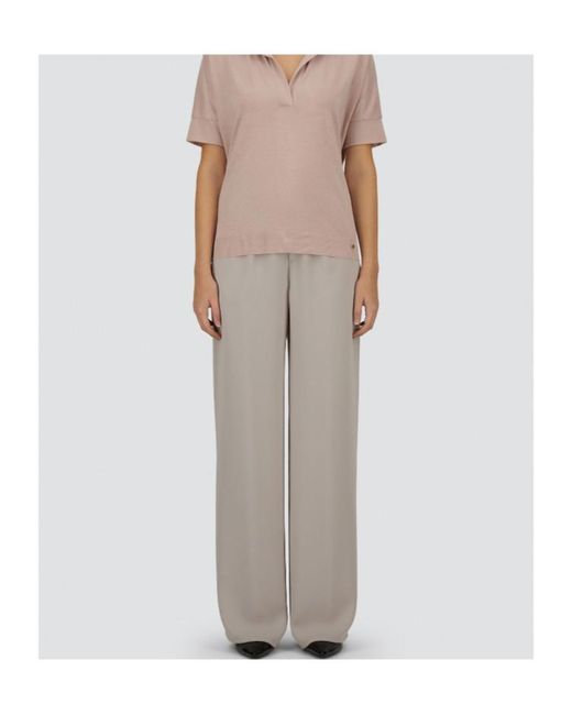 Herno Gray Drawstring Straight-Leg Pants