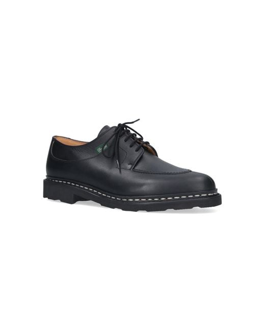 Paraboot Black Avignon Derby Shoes for men