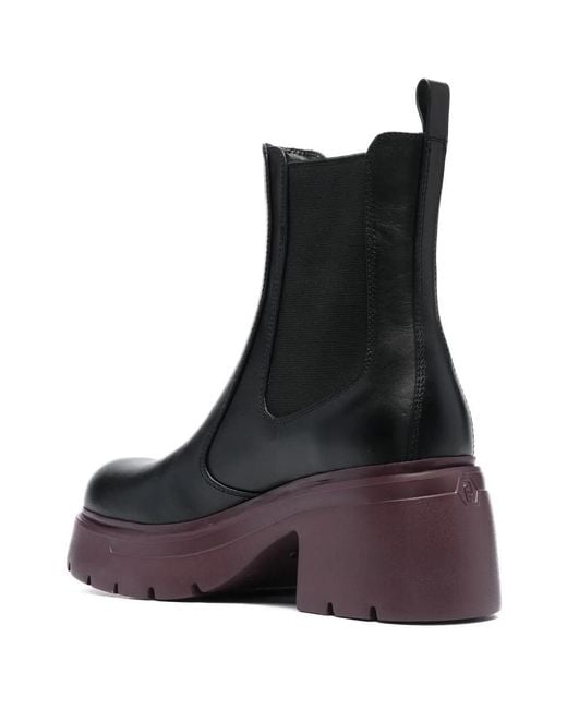 Liu Jo Black Carrie Leather Ankle Boots