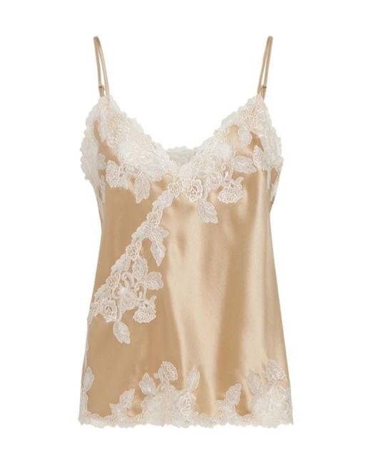 By Malene Birger Natural Madeleine Satin Lace Camisole