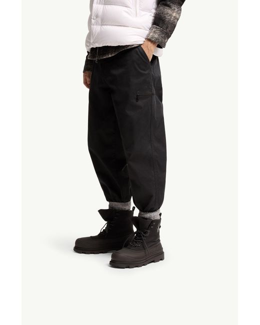 Moncler Black Vera Sheal Lace-Up Boots for men