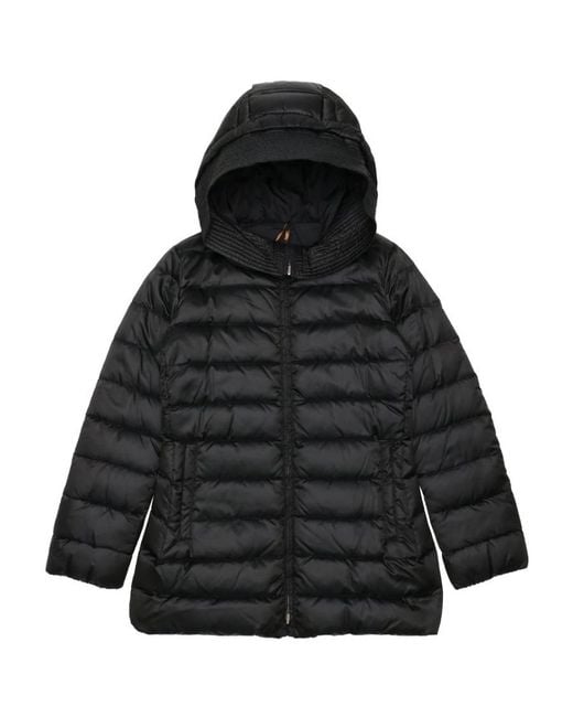 Max Mara Black Logo Details Down Jacket