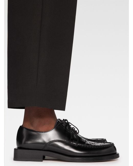 Jacquemus Black The Woven Derby Shoes for men