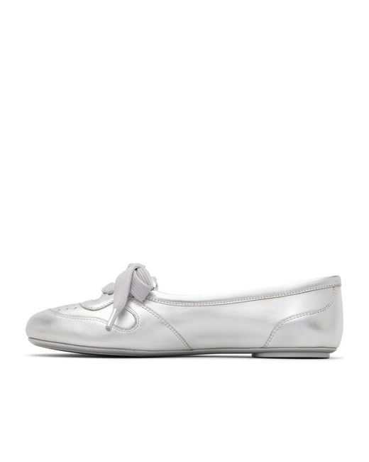 Gianvito Rossi White Vault Ballet Flats