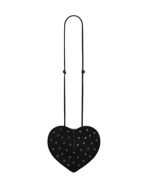 Alaïa White Heart-Shaped Crossbody Mini Bag
