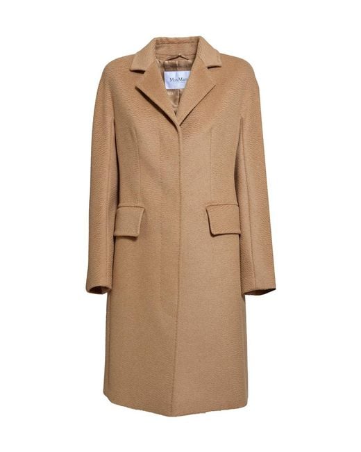 Max Mara Natural Bingo Belted Coat