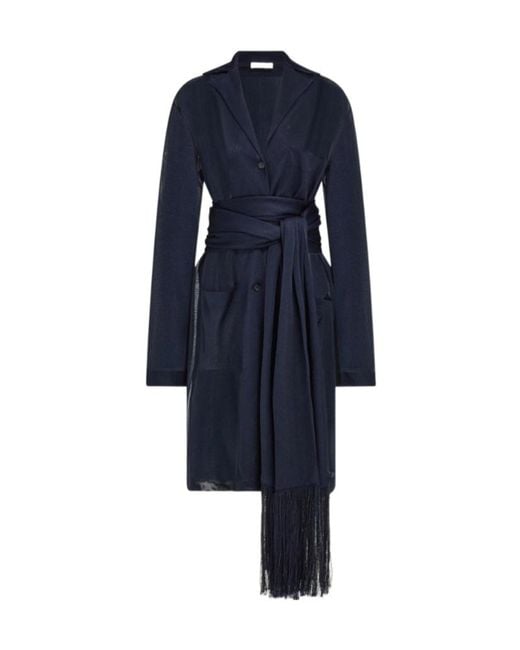 Ferragamo Blue Jersey Duster
