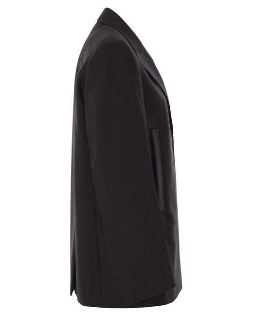 Sportmax Black Esule Straight-Hem Blazer