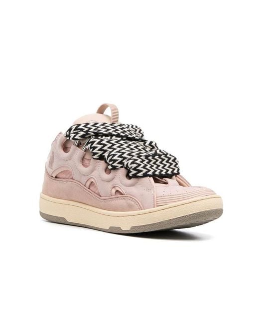 Lanvin Pink Curb Low-Top Sneakers for men
