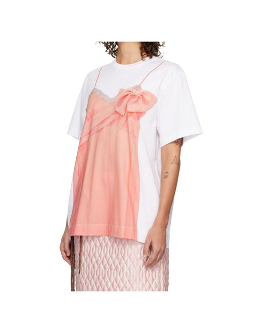 Simone Rocha White Crew Neck T-Shirt