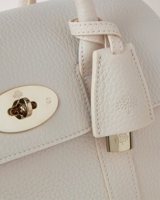 Mulberry White Bayswater Foldover Top Small Tote Bag