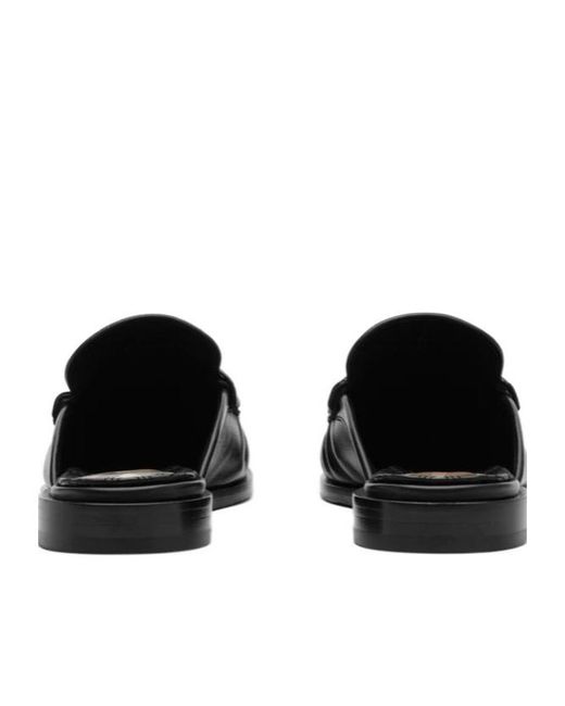 Burberry Black Cadet Gathered Mules