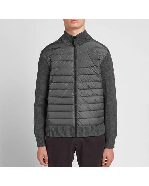 Canada Goose Gray Hybridge Knit Jacket for men