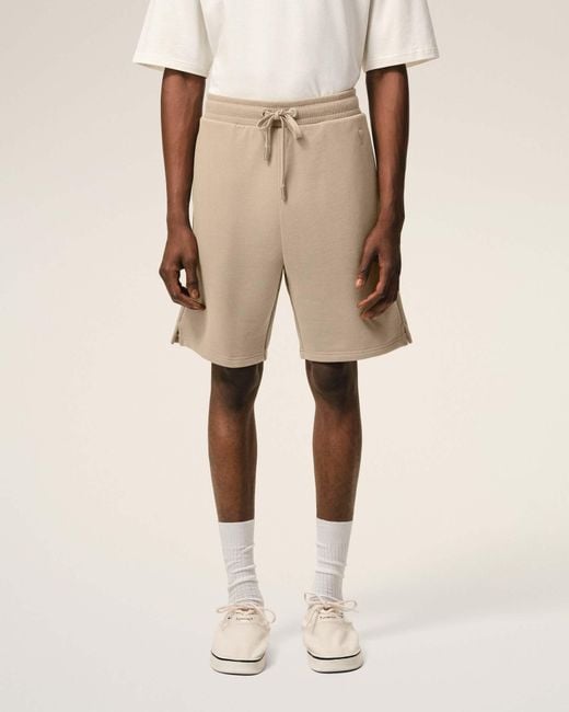 AMI Natural Ami Loose Fit Drawstring Shorts for men