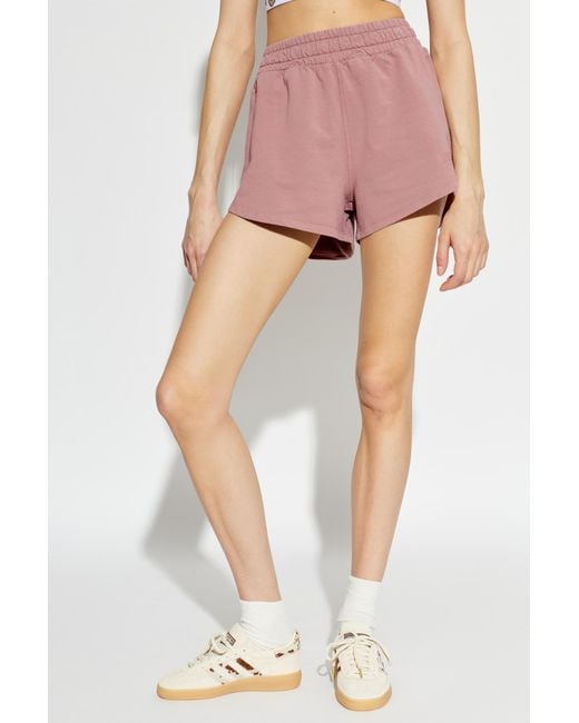 Moschino Pink Logo Tape Shorts