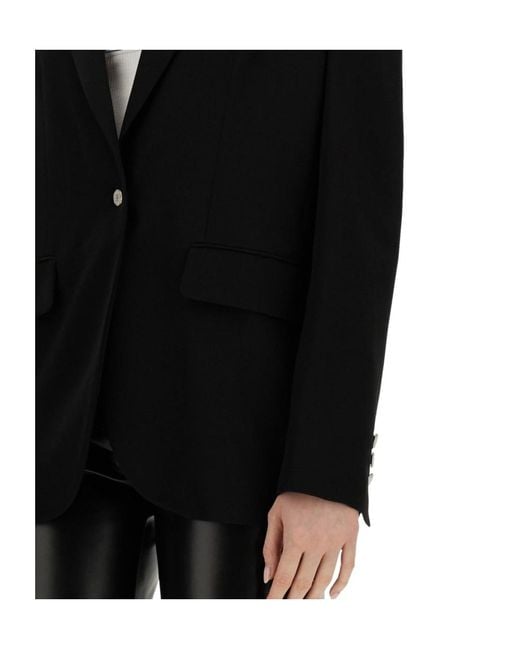 Moschino Black Single-Breasted Suit Jacket