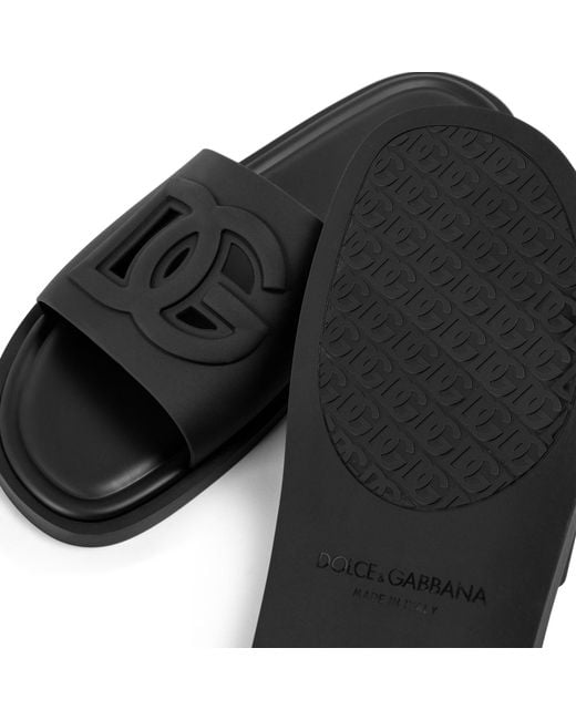 Undercover Black Solid Color Slippers for men