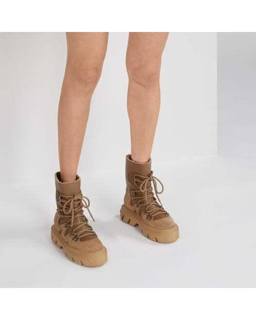 Casadei Brown Generation C Skipass Lace-Up Boots