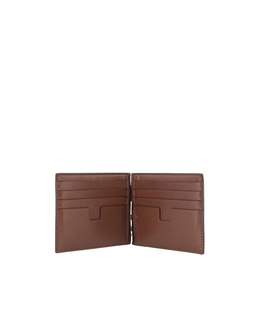 Tom Ford Brown Bi-Fold Wallet for men