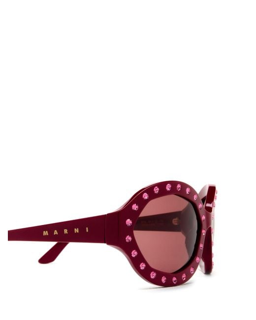 Marni Pink Logo Sunglasses