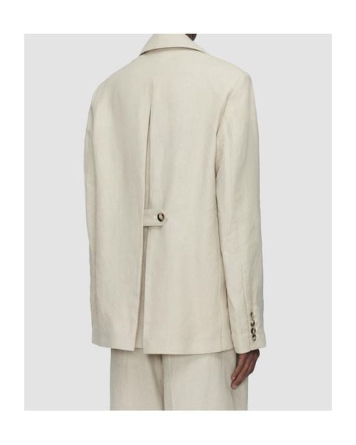 Joseph Natural Rochd Button Single-Breasted Blazer