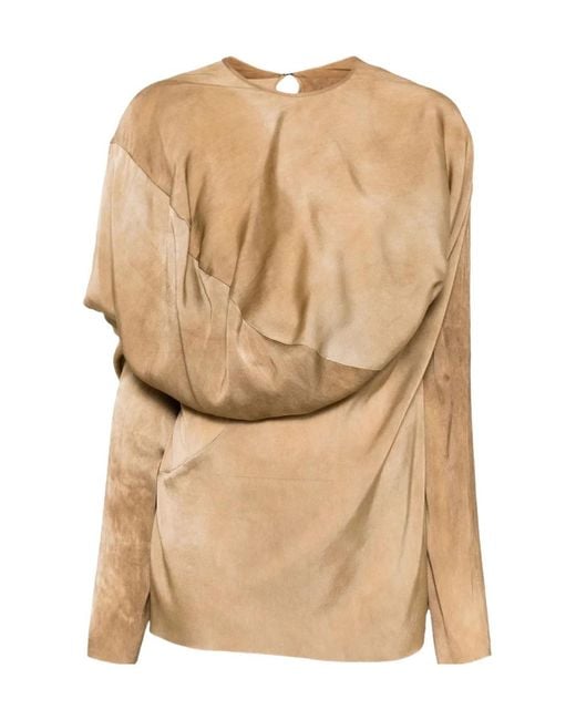 Uma Wang Natural Long-Sleeved Cover-Up
