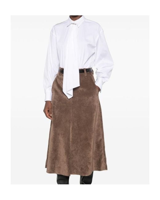 Brunello Cucinelli White Monili-Embellished Shirt