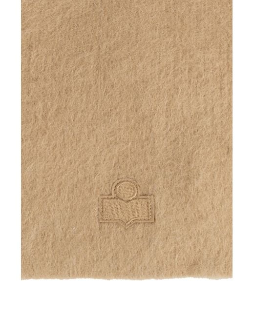 Isabel Marant Natural Logo Scarf