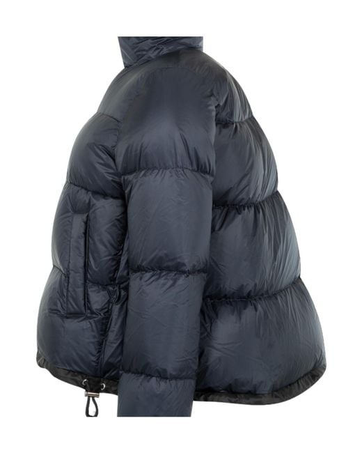 Sacai Blue Stand-Up Collar Down Jacket