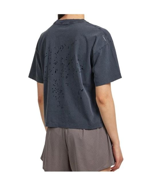 Satisfy Blue Mothtech Eagle Graphic T-Shirt