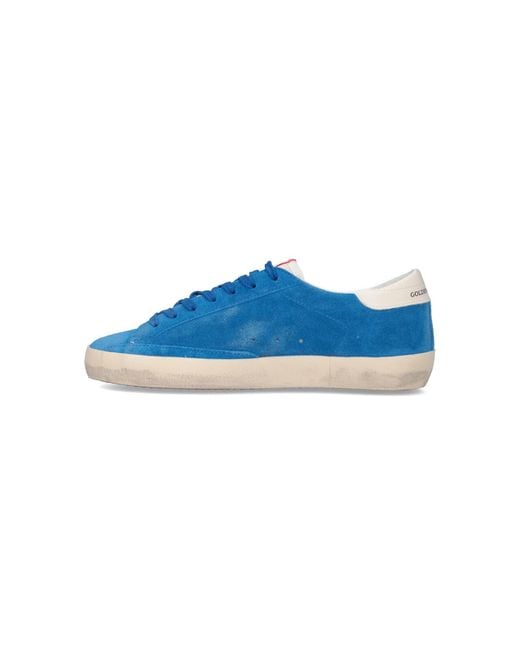 Golden Goose Deluxe Brand Blue Superstar Low-Top Sneakers for men