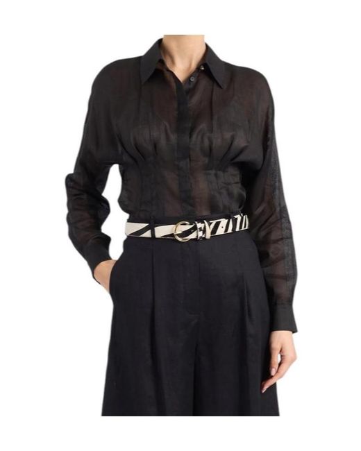 Max Mara Black Long-Sleeved Shirt