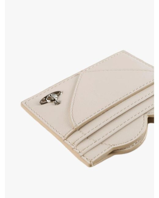 Vivienne Westwood Natural Heart Card Holder Wallet