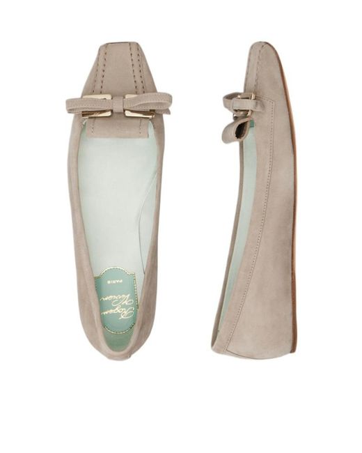 Roger Vivier Brown Virgule Ballerinas