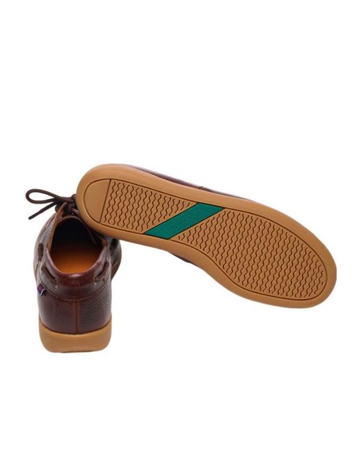 Sebago Brown Round-Toe Loafers for men