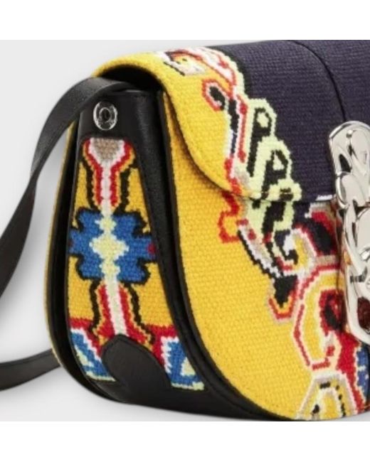 Loewe Blue Patterned Shoulder Bag