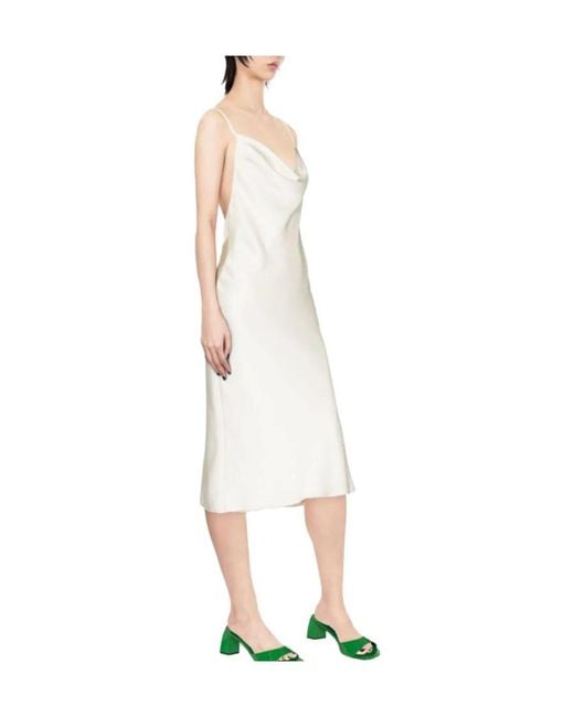 ROTATE BIRGER CHRISTENSEN White Bare-Back Halter Skirt